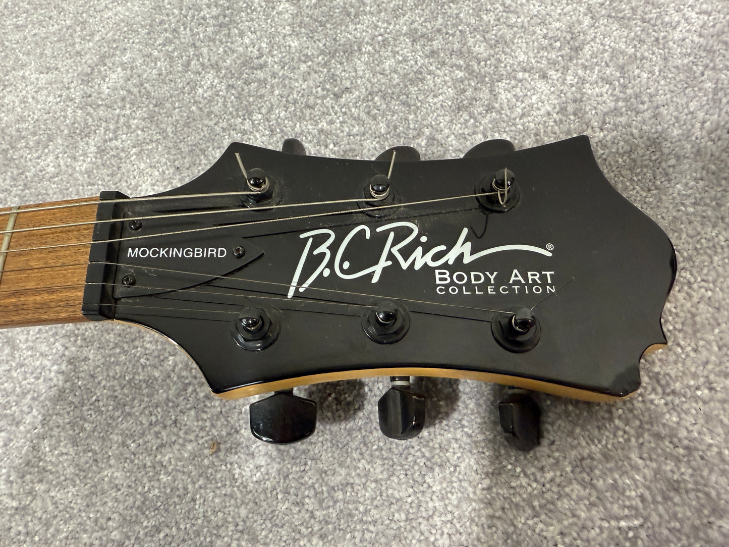 BC Rich Mockingbird Electric Guitar - Body Art Collection with Ritter Soft Case