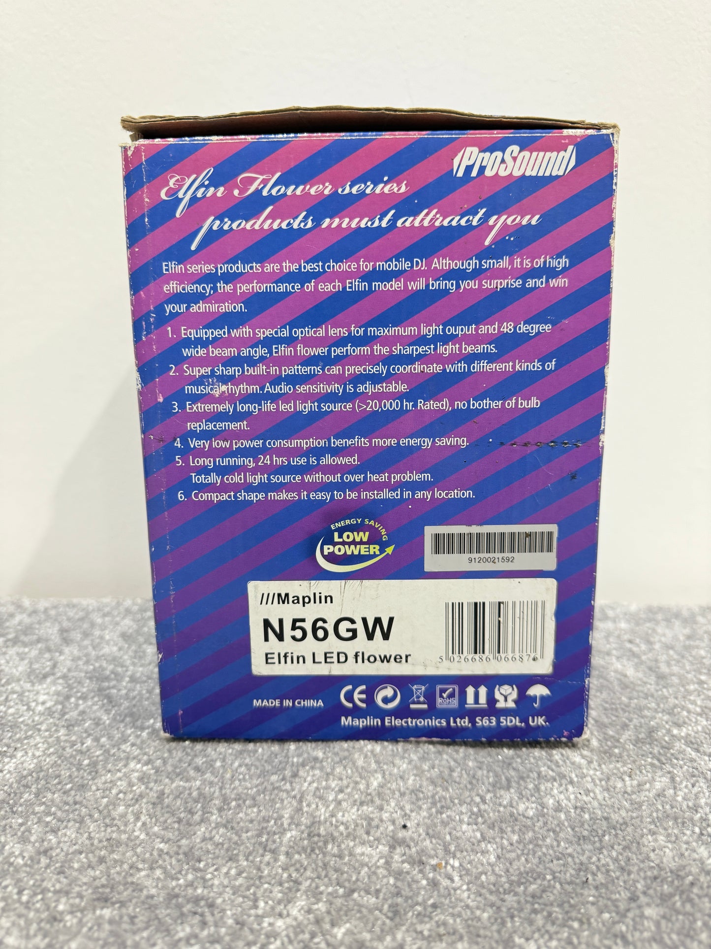 ProSound Elfin LED Disco Light - NG56GW - Flower Light