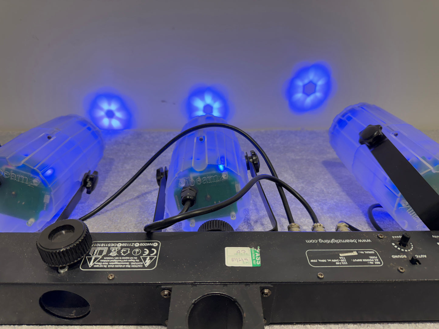 Beamz 3Some CL Lighting 153.740 Disco Lights LED - Sound Responsive with Built In Mic