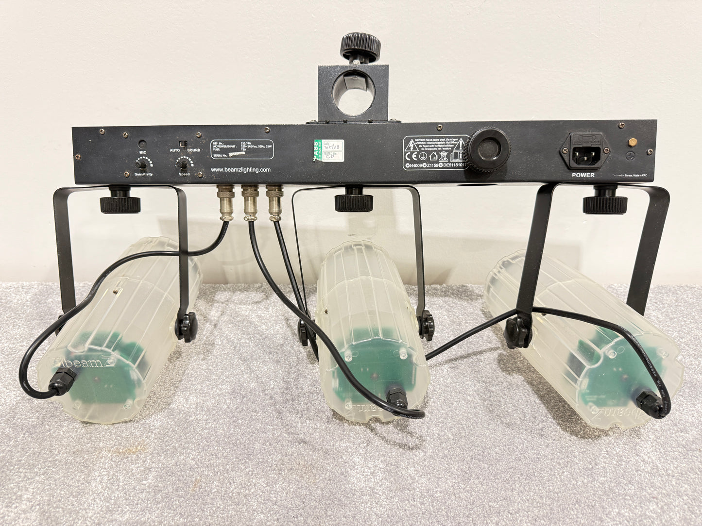 Beamz 3Some CL Lighting 153.740 Disco Lights LED - Sound Responsive with Built In Mic