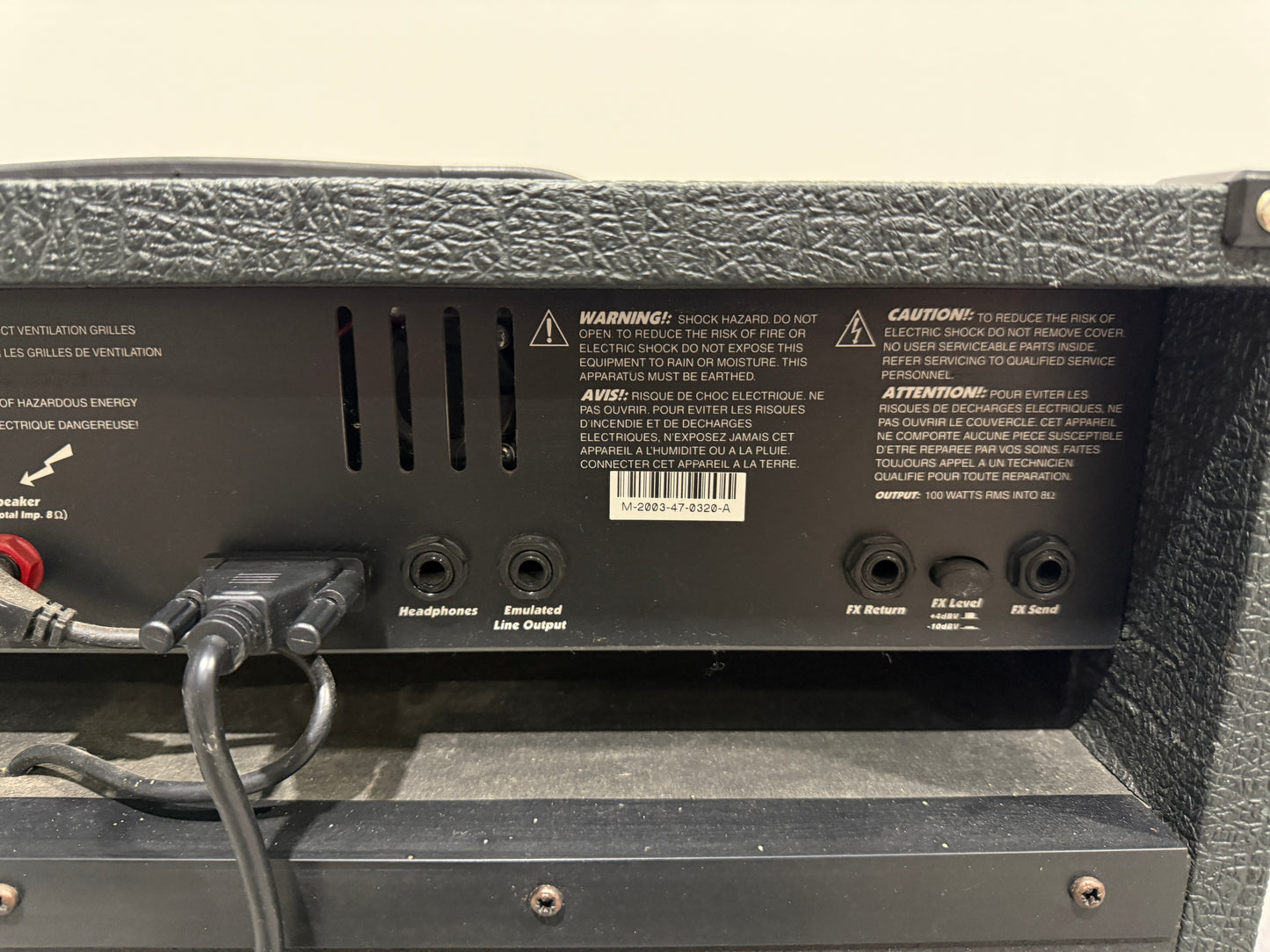 Marshall Valvestate AVT 2000 Amplifier (Model - AVT 100) Valve Drive Pre-Amp with Footswitch