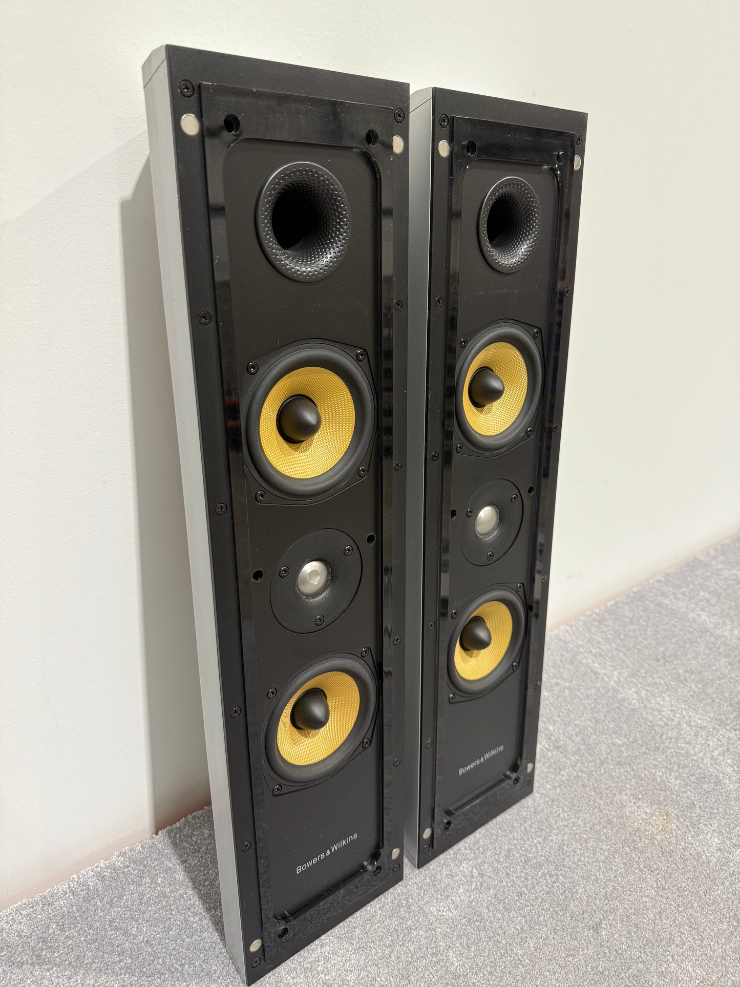 Bowers & Wilkins (B&W) FPM5 Silver Speakers (Pair)