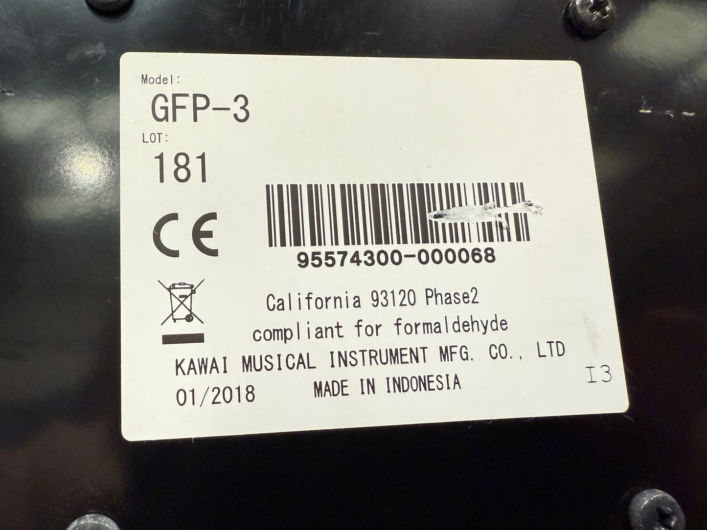 Kawai GFP-3 Triple Pedal Keyboard Unit