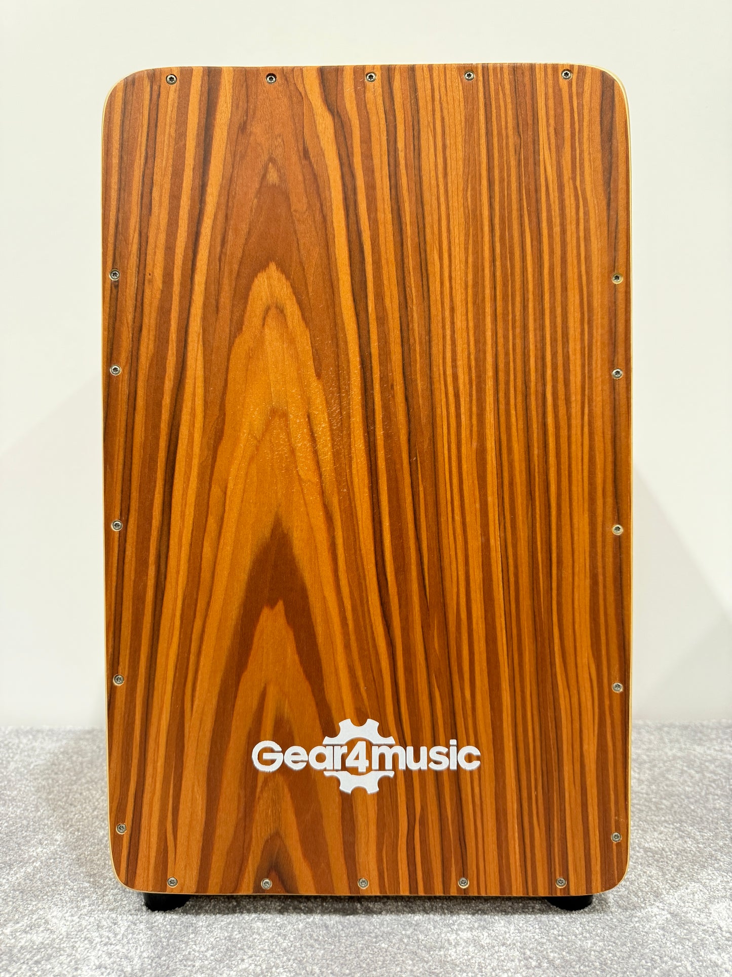 Gear4Music (G4M) Drum Box / Cajon - Teak with Travel Case