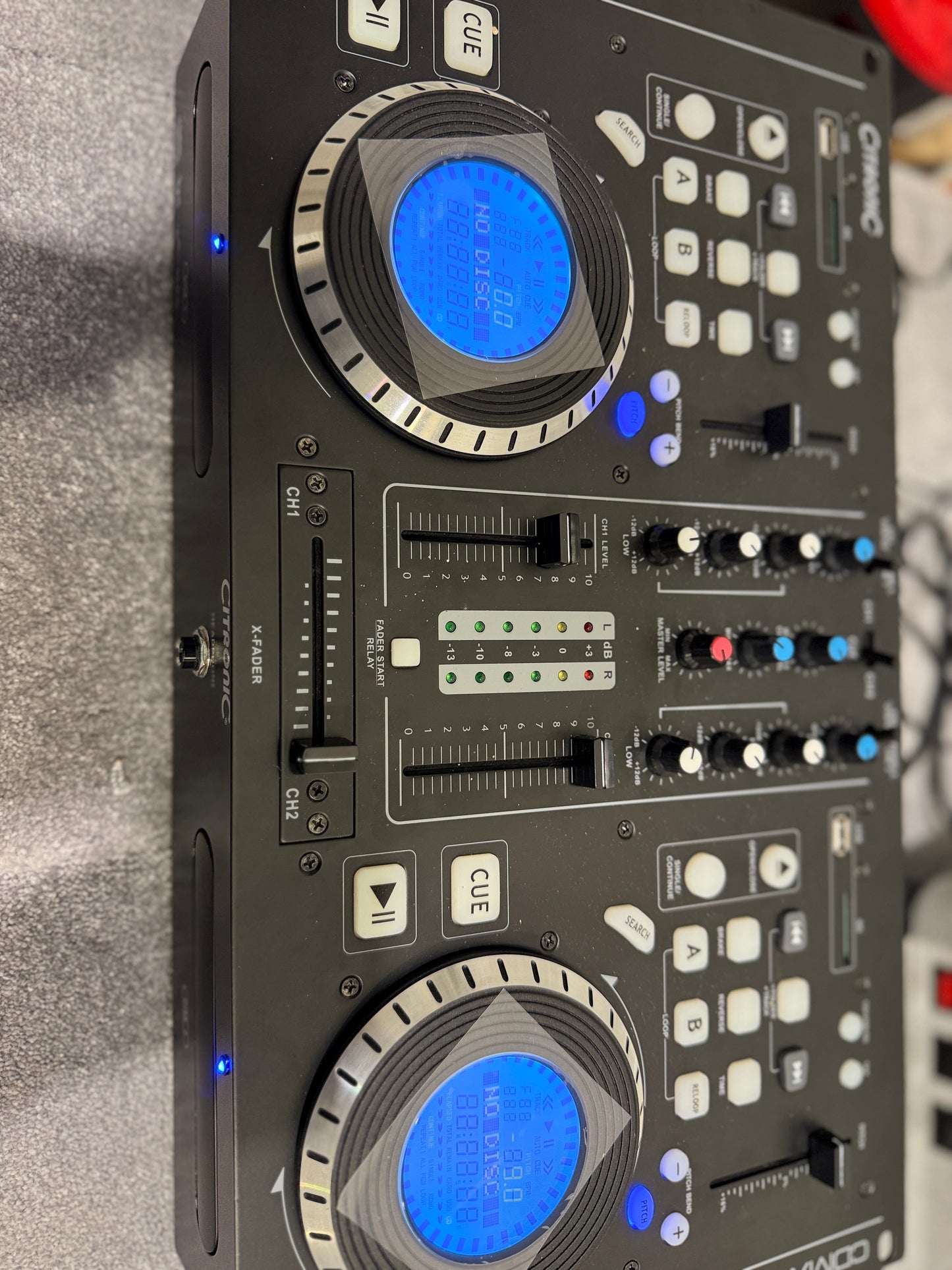 Citronic CDMX-1 Mk2 Professional CD / MP3 Player Mixer DJ