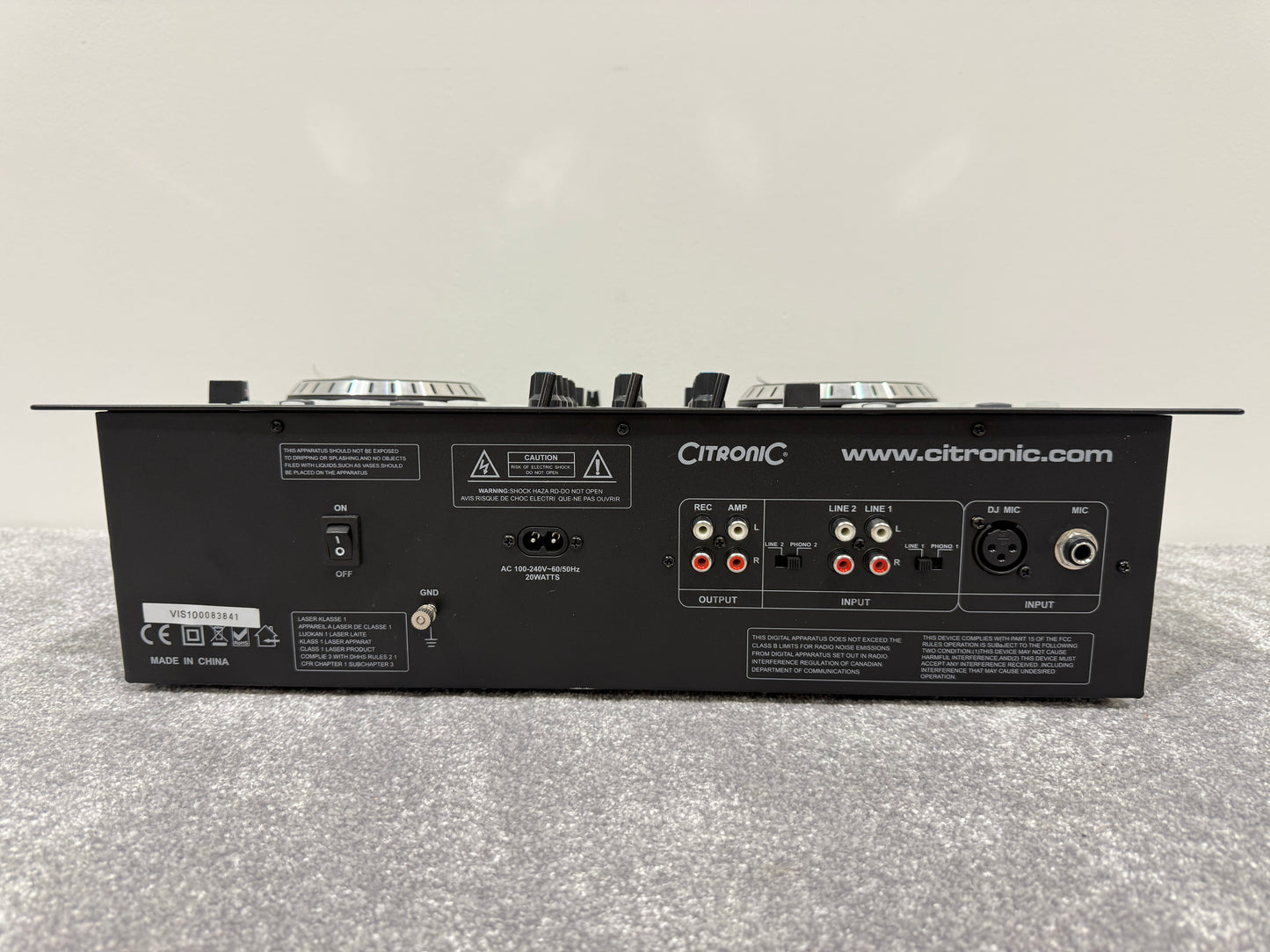 Citronic CDMX-1 Mk2 Professional CD / MP3 Player Mixer DJ