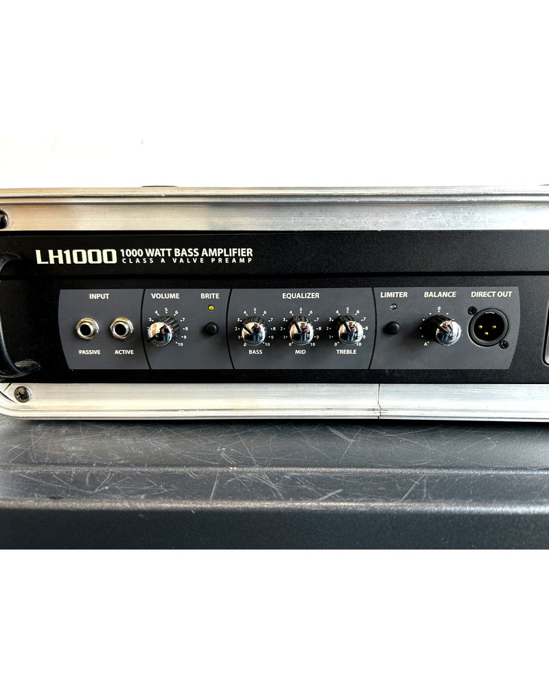 Hartke LH1000 - Bass Amplifier - Black - Good w/ rack-mounted in flight case - image 2