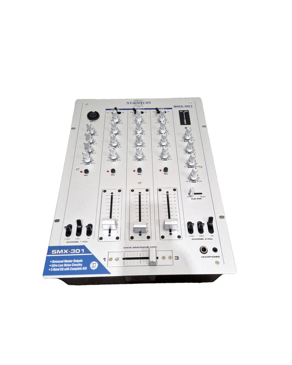 Stanton SMX-301 - DJ Mixer - White/Silver - Excellent w/ Original Box & Power Supply