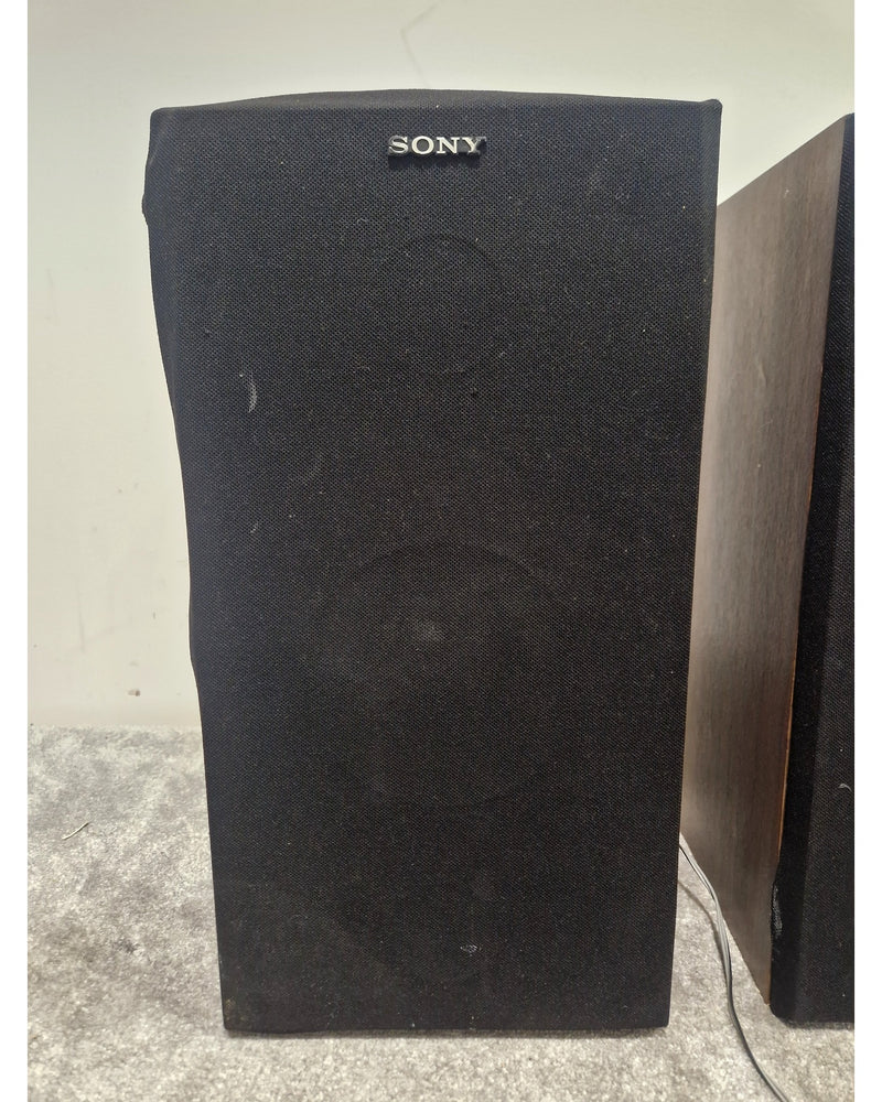 Sony SSE-20 Speakers Brown Pair Speakers - Vintage Design - Fair - image 8
