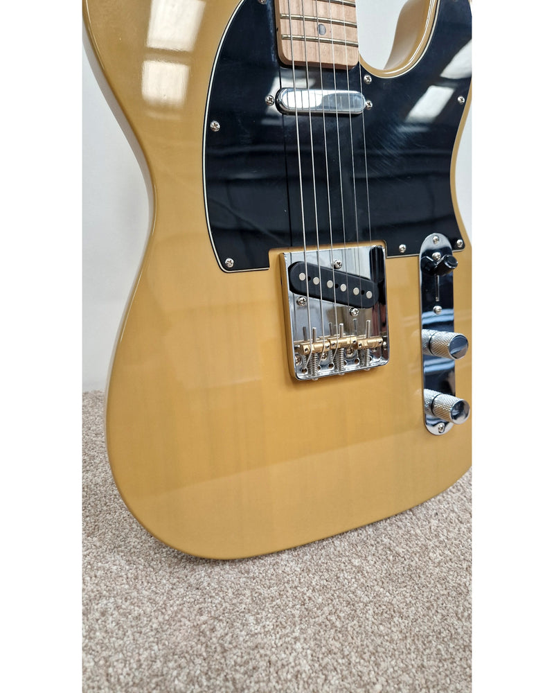 Squier Affinity Telecaster - Butterscotch - Very Good w/ Upgraded brass saddles - image 4