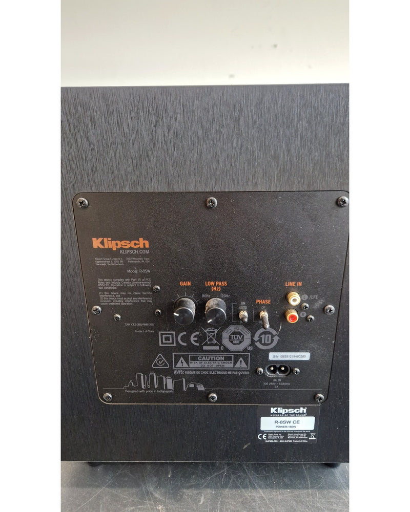 Klipsch R-8SW CE - Subwoofer - Black - Good - image 8