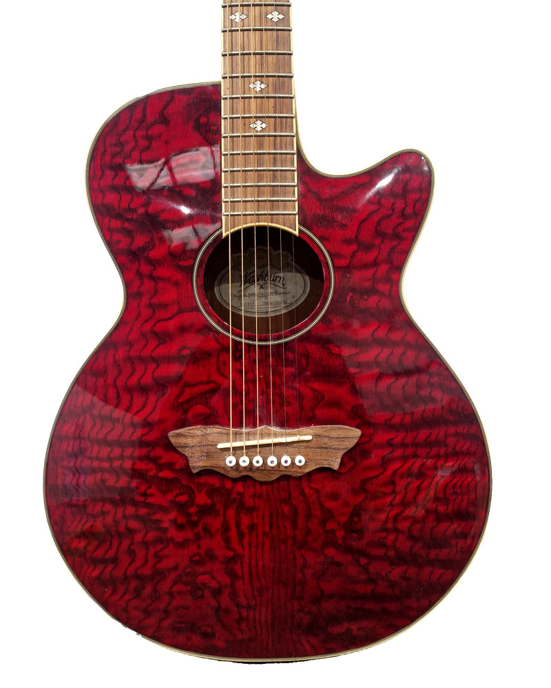 Washburn EA18TR Electro-Acoustic Guitar Red - Cutaway Design - Excellent - image 1