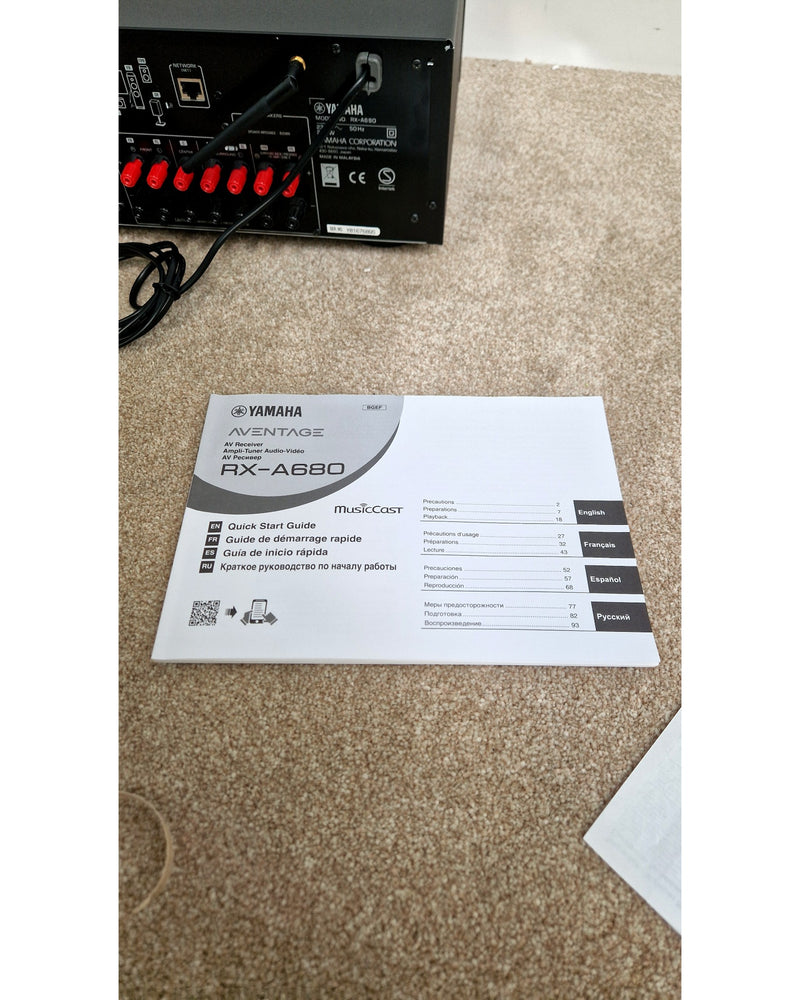 Yamaha RX-A680 - Receiver - Black - Excellent w/ remote_control - image 15
