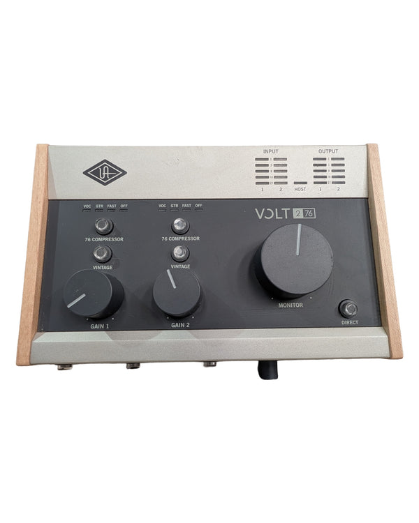 Universal Audio Volt 276 USB Audio Interface - Audio Interface - Silver/Black/Natural Wood - Excellent w/ Original Box & Cables