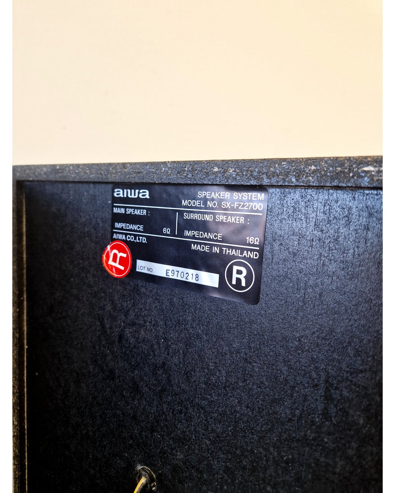 Aiwa SX-FZ2700 -HI-FI Speaker Pair - Black - Speaker - Good - image 3