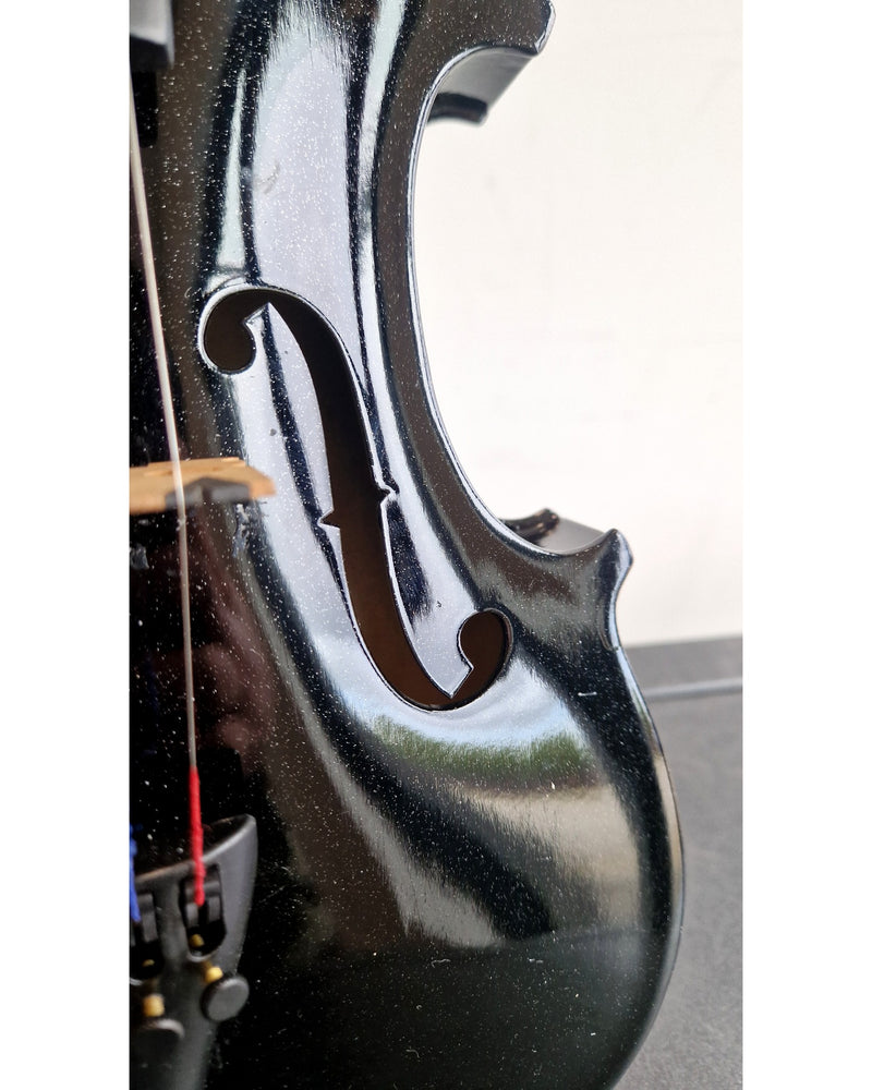 Black Student Violin with Case - String Instruments - Black - Excellent w/ Hard Case - image 8