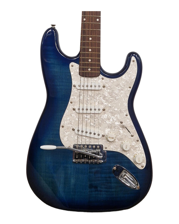 Vintage V6 - Electric Guitar - Blue - Excellent w/ Soft Case