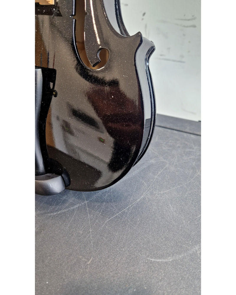 Black Student Violin with Case - String Instruments - Black - Excellent w/ Hard Case - image 11