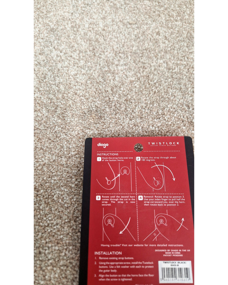 Diago GHOI-B - Guitar Accessories - Twistlock Black - Like New w/ Original Box - image 10