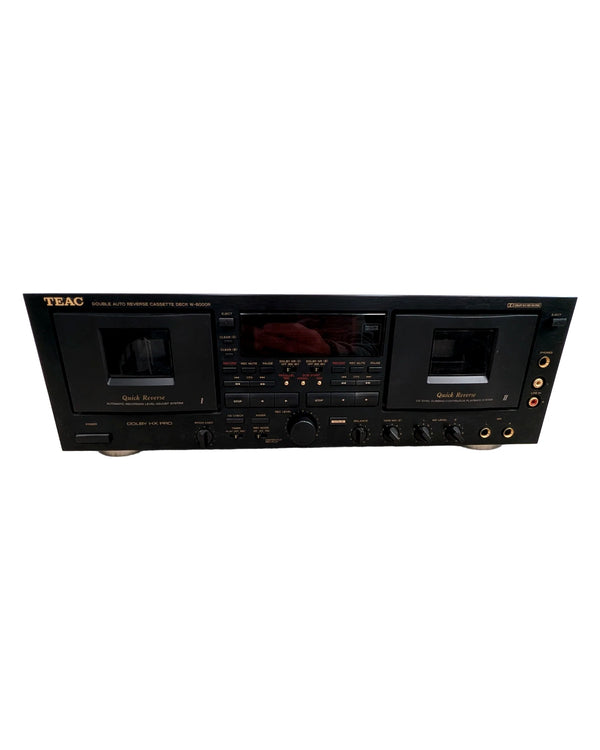 TEAC W-6000R - Cassette Deck - Black - Very Good w/ Remote Controller