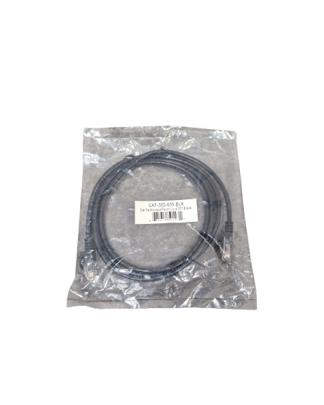 Cat Ethernet Cable 5FT Black - High-Speed Data Transfer - Excellent w/ Original Packet