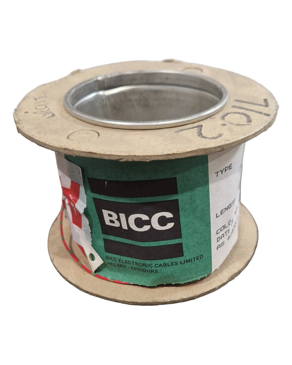 BICC 7/0.2mm Equipment Wire Type 2 Red And Green 100 Metres - High-Quality Insulation - Excellent