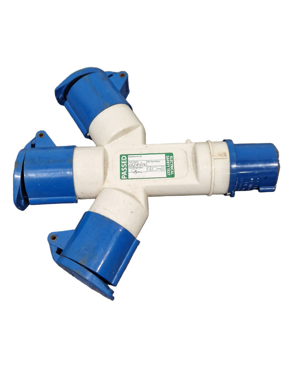 3-way IEC60309 Commando Splitter - Compact Power Solution - Good