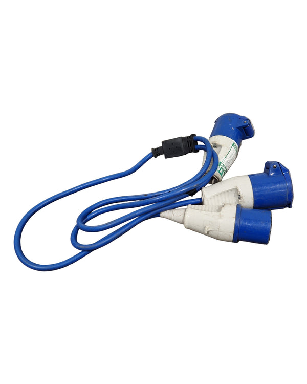 Commando IEC60309 Single Male to 2 Female - Multi-Connection Adapter - Good