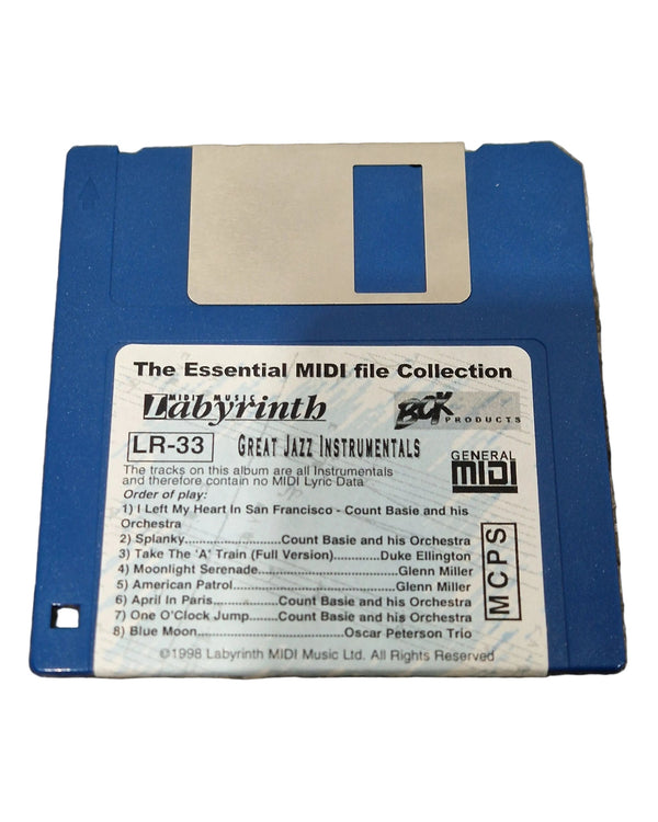 Technics Great Jazz Instruments Floppy Disc - Vintage Sound Library - Excellent