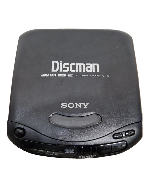 Sony Discman D-140 - CD Player - Mega Bass - Black - Portable CD Player - Spares or Repair
