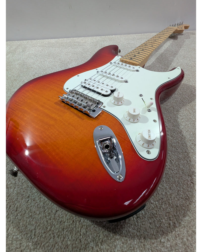 Fender Standard Stratocaster HSS Plus Top - Electric Guitar - Cherry Sunburst - Excellent w/ Hard Case - image 10