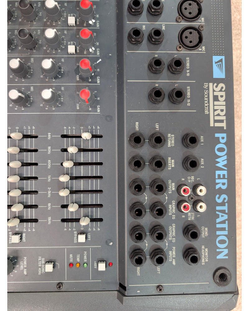 Soundcraft Spirit Powerstation - Mixer - Black - Fair w/ Soft Case - image 9
