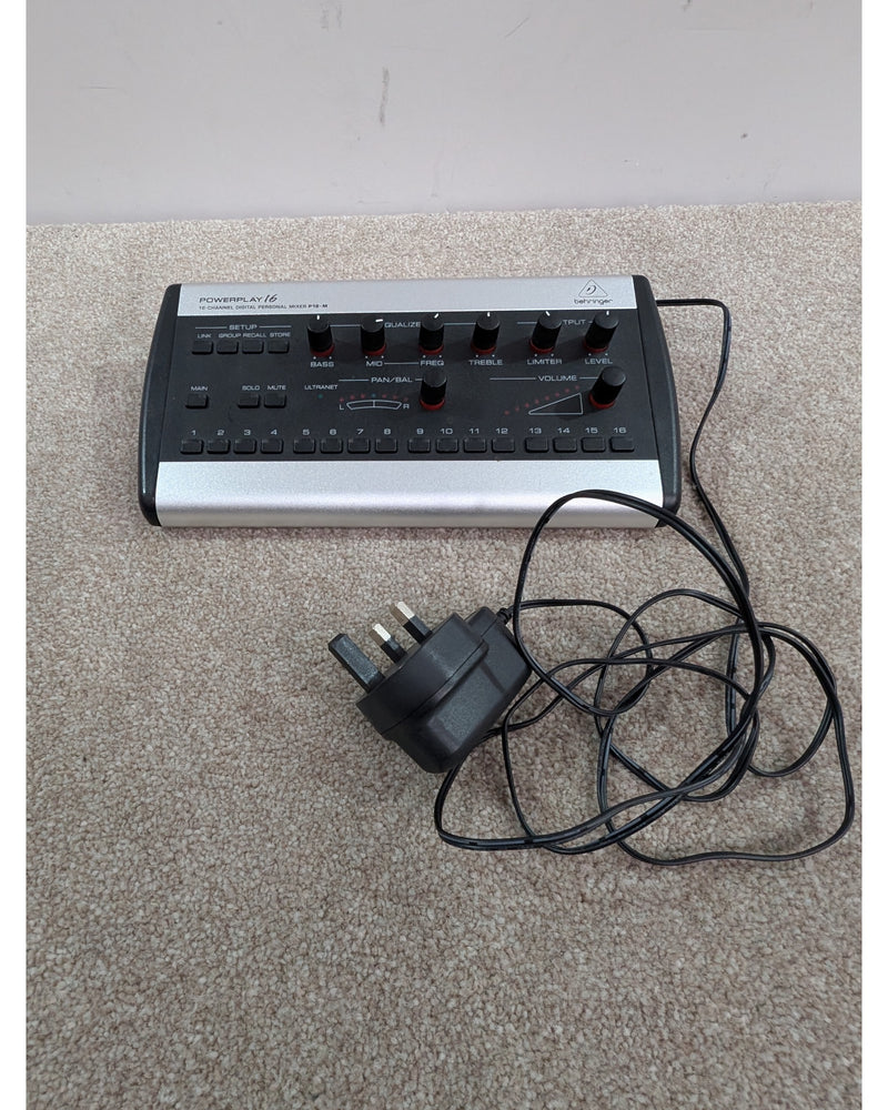 Behringer Powerplay P16-M - Mixer - Silver/Black - Good w/ Power Supply - image 16
