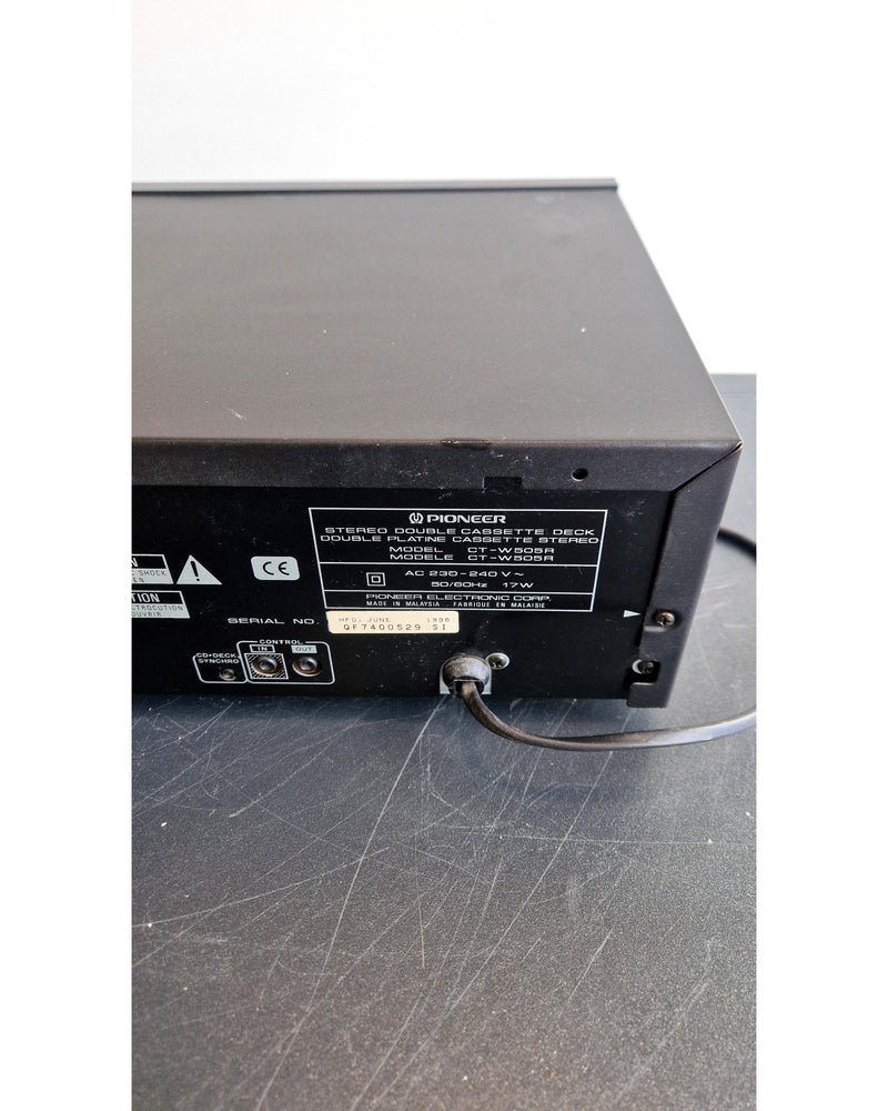 Pioneer CT-W505R - Cassette Deck - Good - Image 7