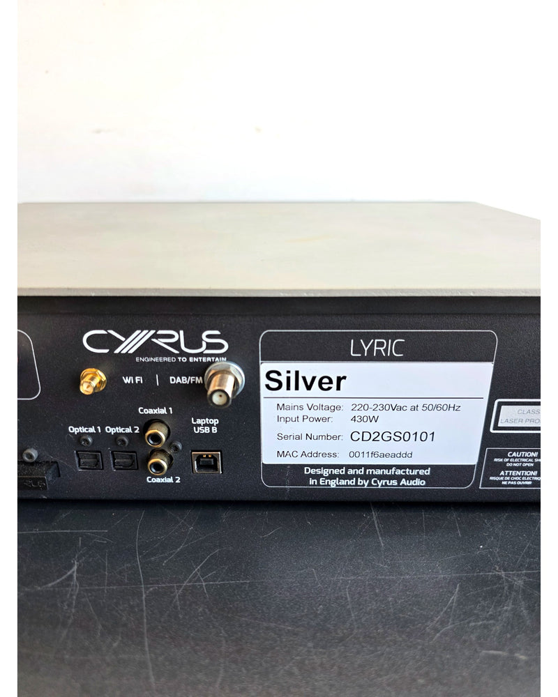 Cyrus Lyric 09 - Hi-Fi Amplifiers - Silver - Very Good w/ Original Box, Manuals, Remote Control - Image 8