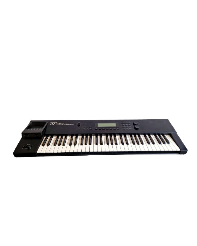 Roland W-30 - Synthesizer Keyboards - Black - Excellent w/ Original Box, Power Supply, Manuals, floppy disks - Image 1