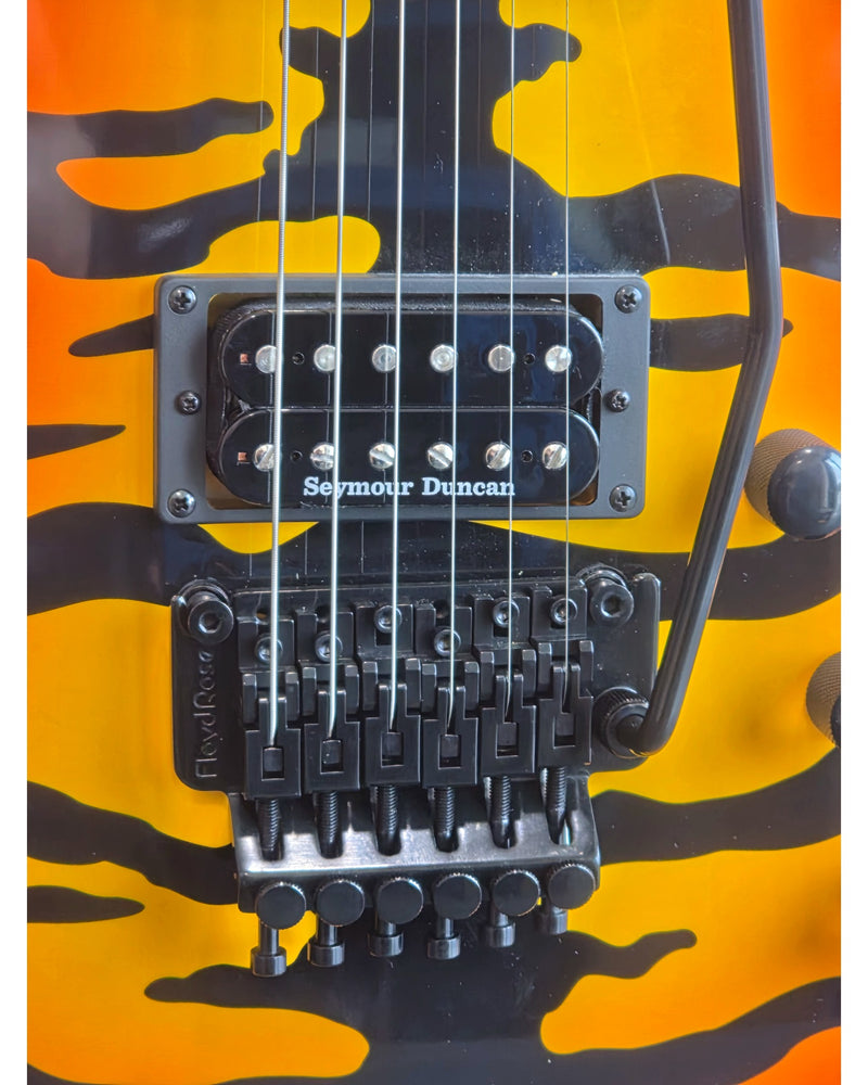 Kramer Pacer Series Tiger Print Floyd Rose - Electric Guitars - Excellent w/ Hard Case - Image 4