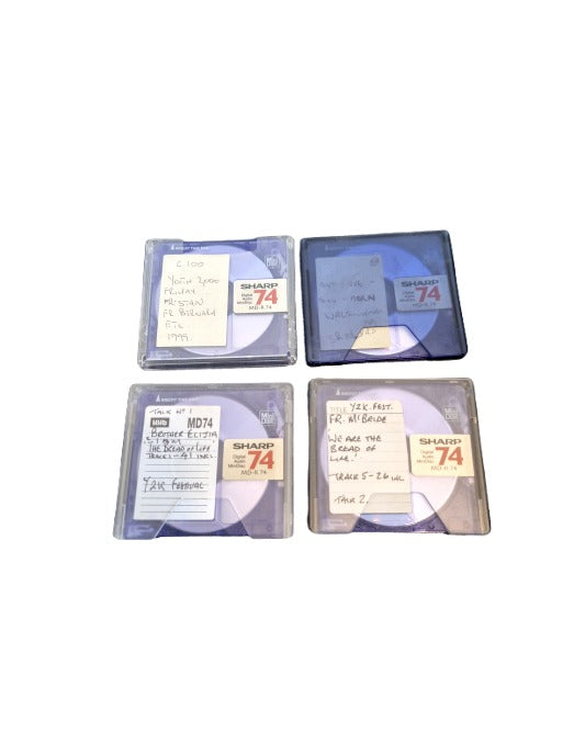 Sharp MD-R74 - Violet X 4 – MiniDisc - Good w/ Soft Case