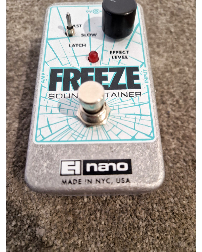 Electro-Harmonix Freeze Sound Retainer - Effects Pedal - Silver - Excellent - Image 3