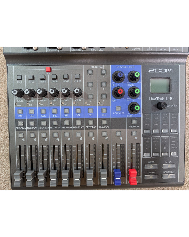 Zoom LiveTrak L-8 - Mixer - Excellent w/ Original Box, Manuals, Power Supply - image 8