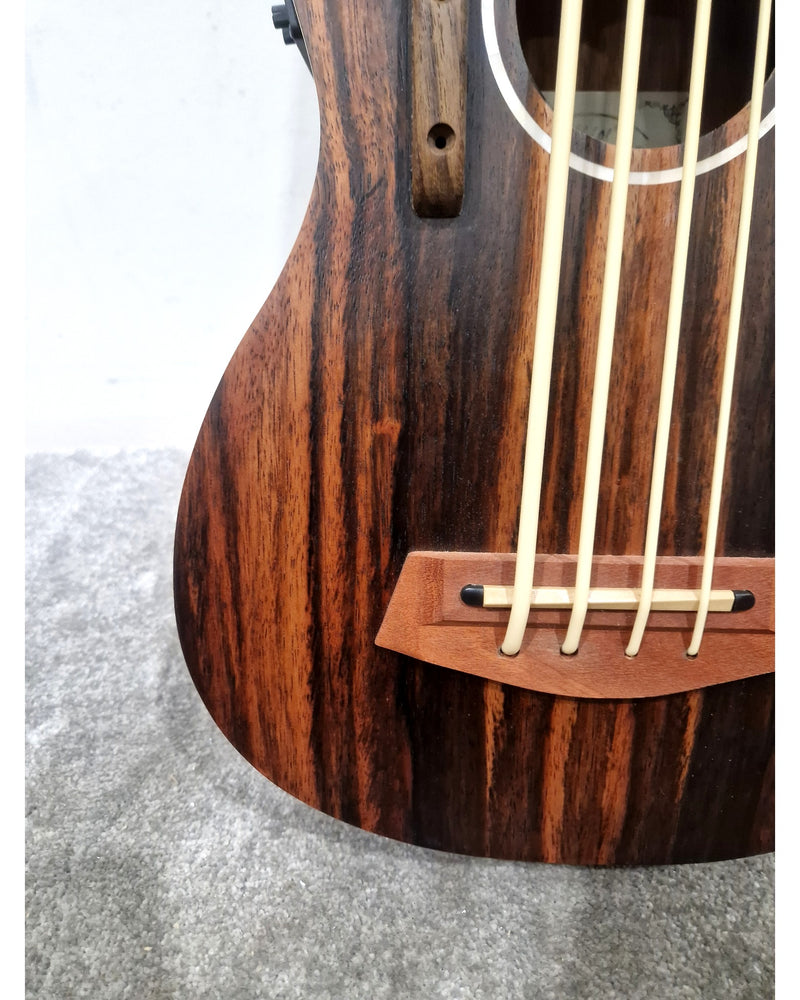 AKLOT Electric Acoustic Bass Ukulele - Bass Guitars - Excellent w/ Soft Case - Image 12