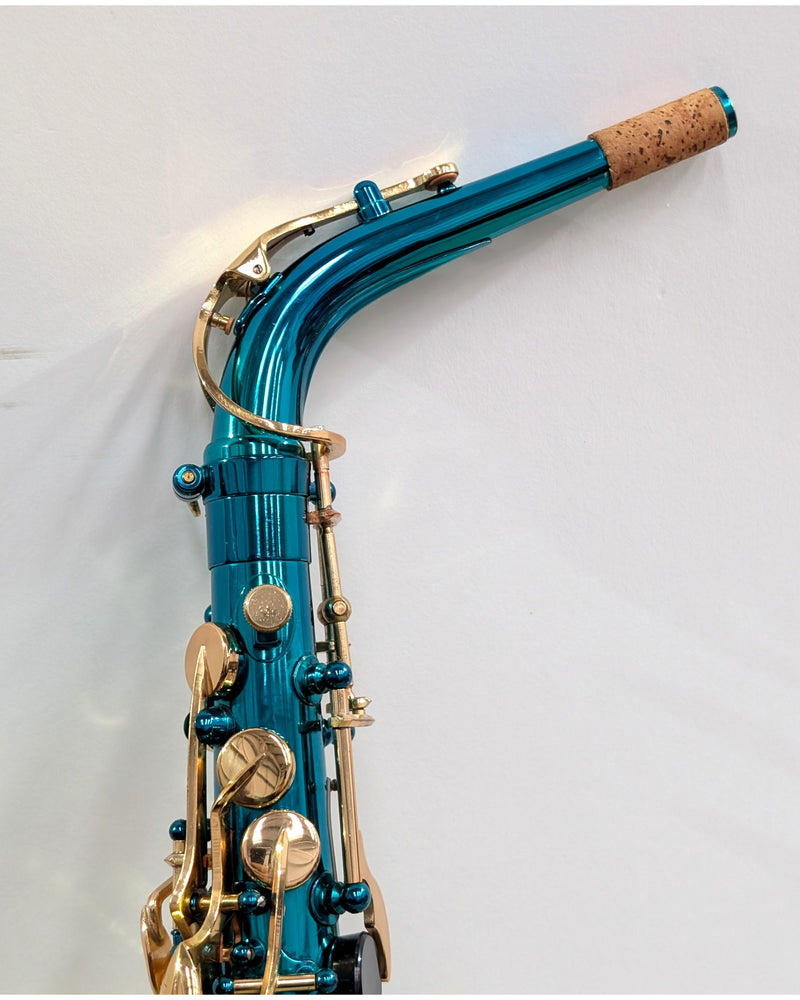 Elkhart 300 Series - Saxophone - Teal/Gold - Very Good - image 5