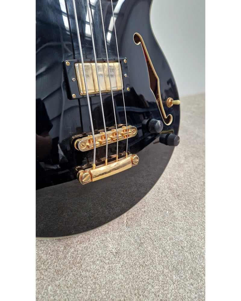 D'Angelico Excel - Bass Guitar - Black - Very Good w/ Hard Case - image 8