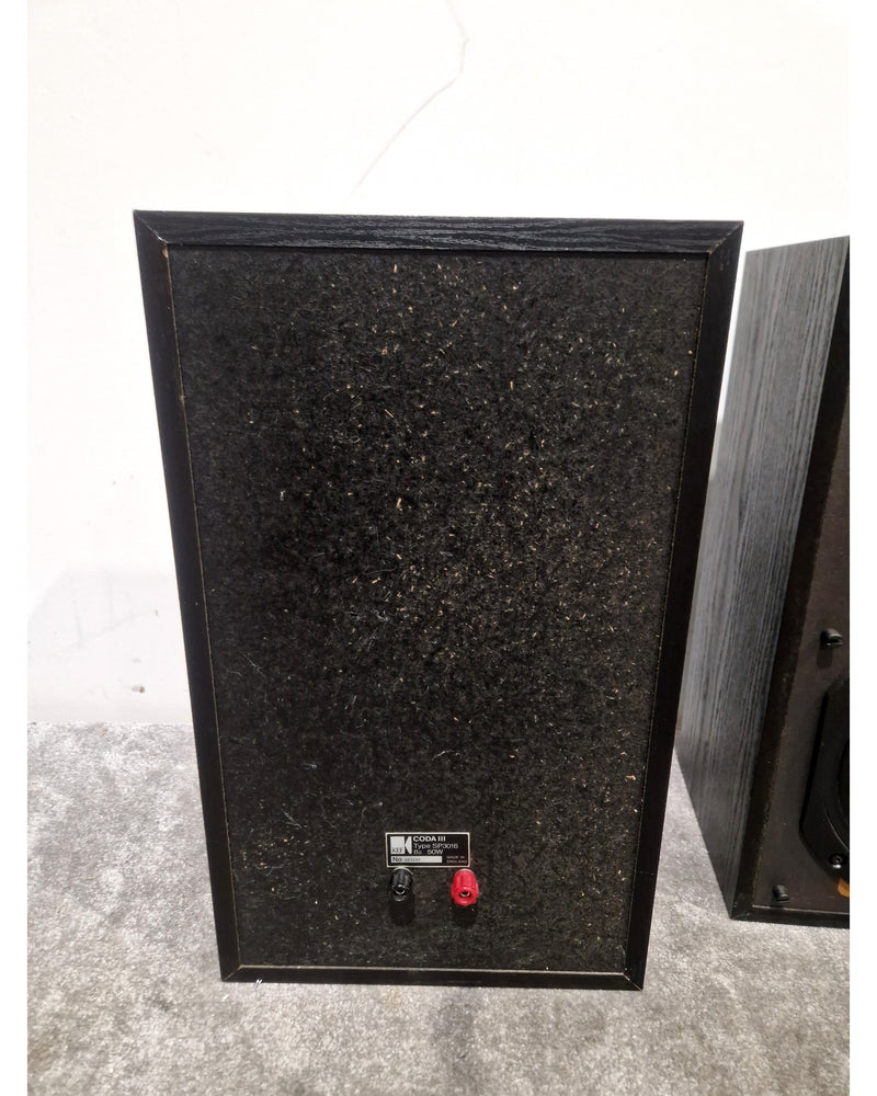 KEF - Hi-Fi Speakers Pair - Black - Excellent w/ Original Box - Image 4