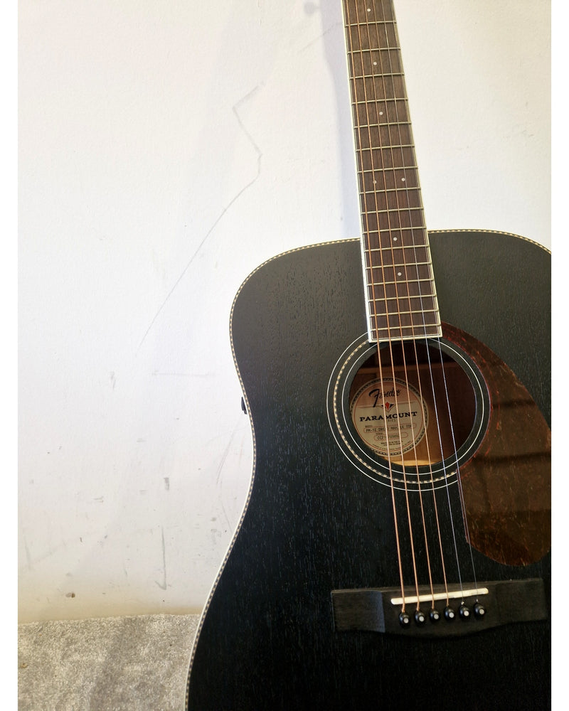 Fender Paramount - Acoustic Guitars - Black - Excellent w/ Hard Case - Image 10