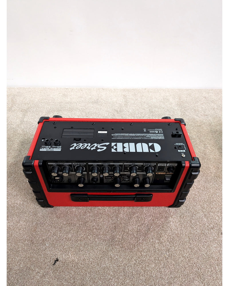 Roland Cube Street Amp - Guitar Amplifier - Red - Very Good w/ Soft Case - image 4