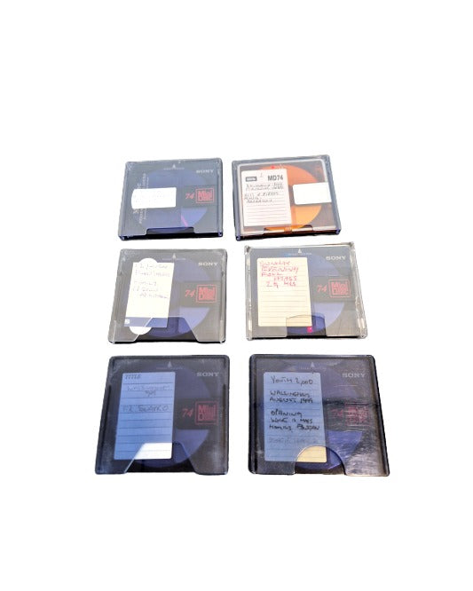 Sony MD 74 - Multi Coloured X 6 – MiniDisc - Good