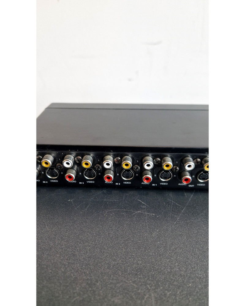 HQ Manual 4 Port Audio/Video Switch - Switcher - Black - Good - Image 8
