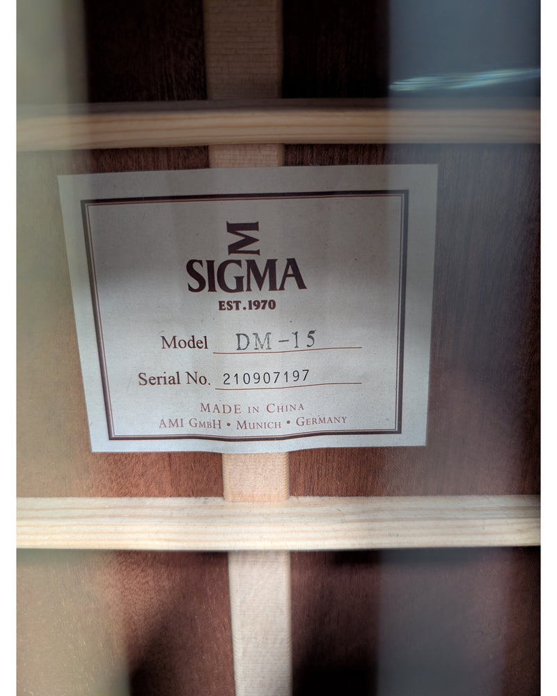 Sigma DM-15 - Acoustic Guitar - Natural - Very Good w/ Soft Case - image 4
