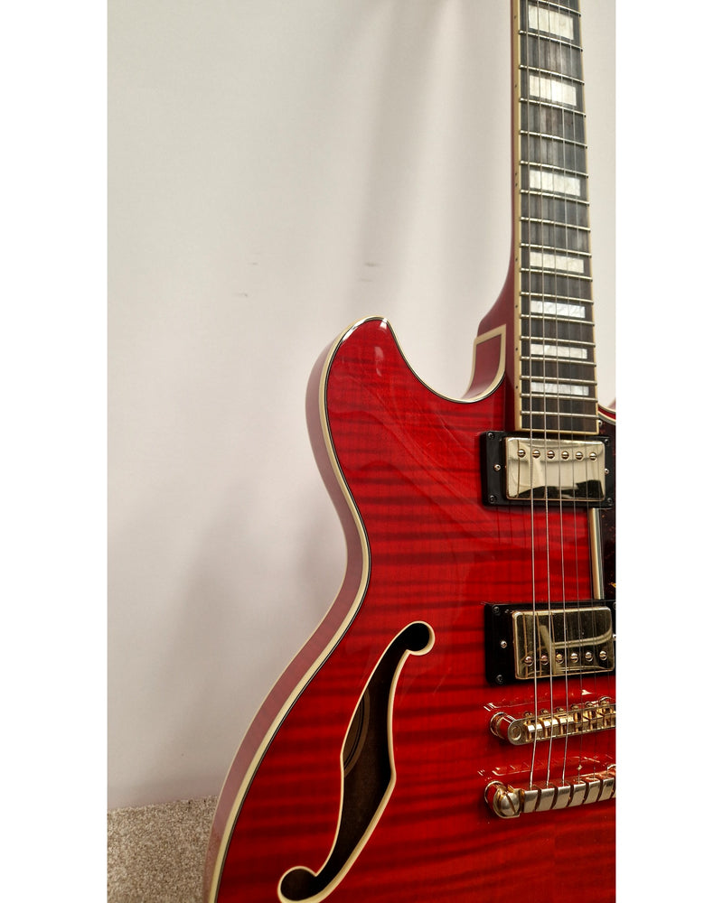 Ibanez AS93FM-TCD - Electric Guitar - Transparent Cherry Red - Excellent w/ Soft Case - image 5